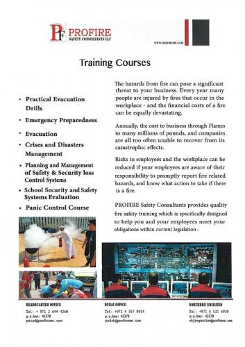 Fire Emergency Courses 01