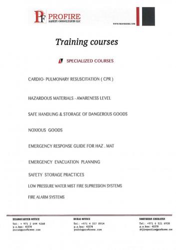 Fire Emergency Courses 05